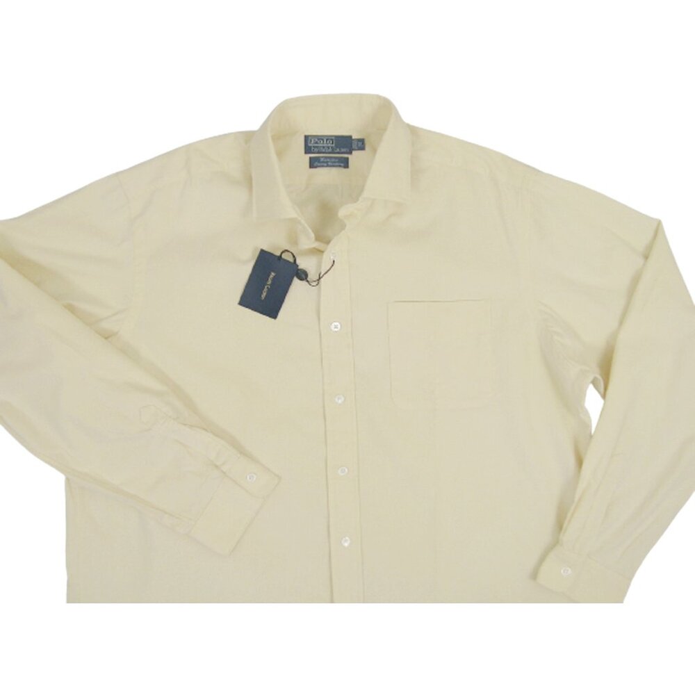 NEW Polo Ralph Lauren Westerton Style Shirt!  XL  Creme  Luxury Fine Corduroy